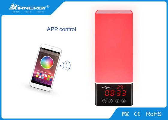 9.6W Smart Touch Lamp Speaker Wake Up Light , Led Mood Bluetooth Light